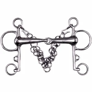 TATTINI PELHAM SPEZZATO IN 2 CHIAMATA CORTA CANNA VUOTA Argento per pelham