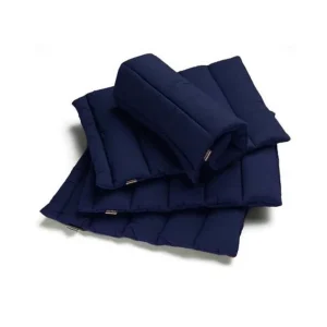 Set 4 Pezzi Sottofasce In Cotone Blu