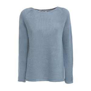 Pull Giolino Donna Solido Azzurro