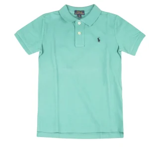 Polo In Cotone Bimbo Turchese