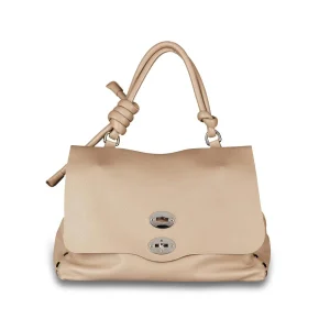 Borsa Postina M Piuma Knot Donna Beige Acacia