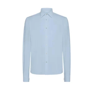 Camicia Oxford Uomo Celeste