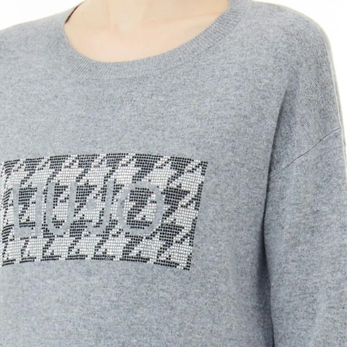 Abito Logo Donna Grigio - immagine 4