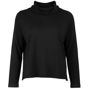 Maglia Collo Ciambella Con Polsini In Tessuto