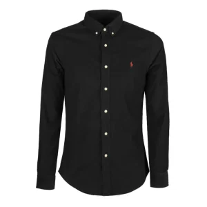 Camicia A Coste Uomo Polo Black
