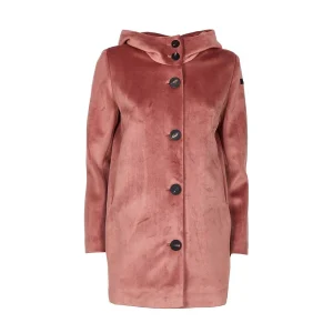 Cappotto Neo Velvet Parka Lady Donna Rosa