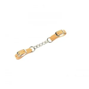 METALAB Barbozzale In Cuoio Con Catena Metalab Nero Accessori Cavallo