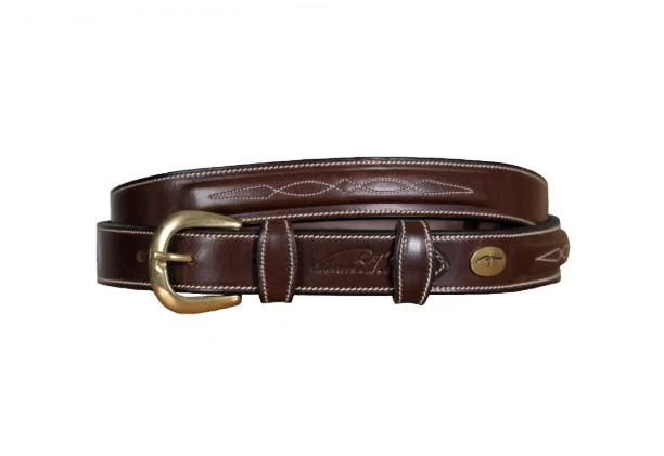 DY'ON FANCY LEATHER BELT DY'ON Marrone BORSE E CINTURE