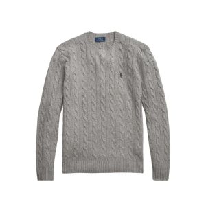 Pullover In Lana Cashmere Uomo Fawn Grey Heather