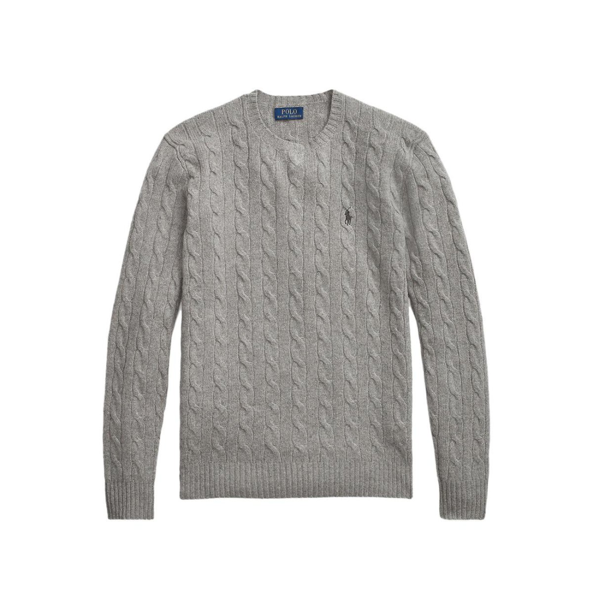 Pullover In Lana Cashmere Uomo Fawn Grey Heather