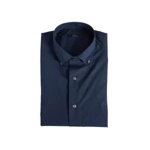 Camicia New Button Uomo Blu Navy