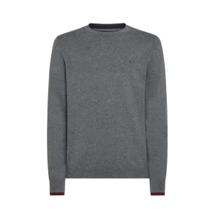 Pull A Costine In Lana Uomo Grigio