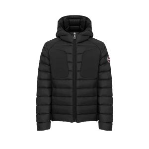 Piumino Con Cappuccio Fisso In Doppio Tessuto Bambino Navy