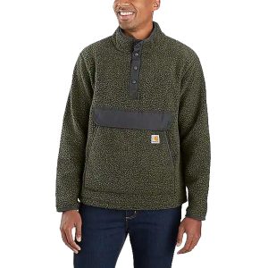 Carhartt Relaxed Fit Fleece Snap Front Grigio pile