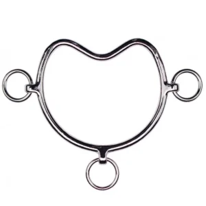 FEELING Morso Chifney Bit Nickel Plated 125 Argento nan IMBOCCATURE ATTACCHI