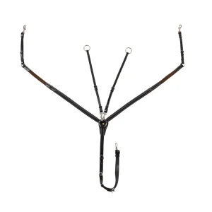 Pettorale Con Martingala Removibile E Inserti Elasticizzati Equestro Marrone