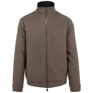 Bomber Di Lana Con Zip