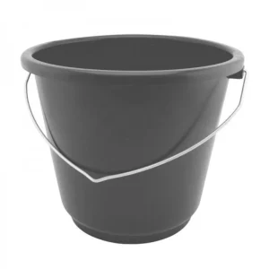 Secchio Tondo Rigido 12L Grigio