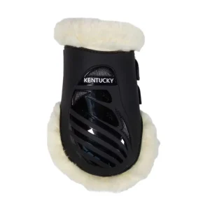 KENTUCKY VEGAN SHEEPSKIN FETLOCK BOOTS ELASTIC KENTUCKY Nero protezioni arti cavallo