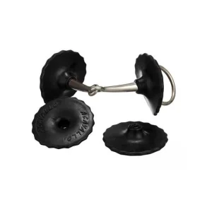 Rosette In Gomma Black