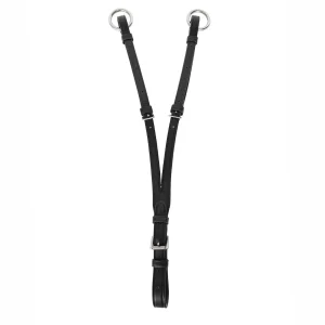 DY'ON FORCHETTA PER MARTINGALA IN CUOIO DYON FIBBIERIA INOX Nero MARTINGALE E FORCHETTE