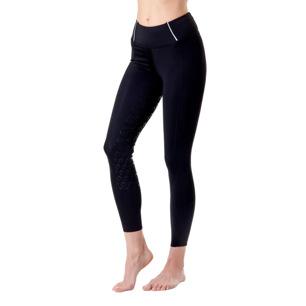 Leggings Da Donna Full Grip Arezzo Mascheroni Nero/Argento - immagine 3