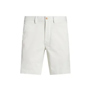 Bermuda Flat Chino Uomo Deckwash White