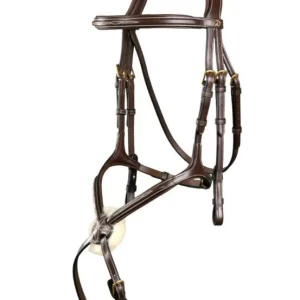 DY'ON TESTIERA IN CUOIO CAPEZZINO INCROCIATO CLASSIC COLLECTION Marrone TESTIERE