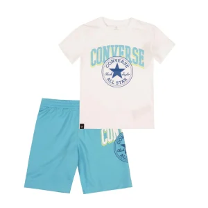 Set T-Shirt Renew And Short Mesh Bimbo Baltic Blue