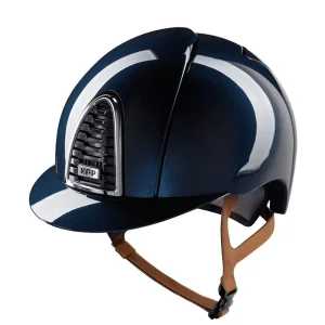 Cap Kep Italia Cromo 2.0 Blu Con Visiera Standard E Cinturino In Ecopelle Beige