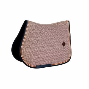 KENTUCKY SADDLE PAD PIED-DE-POULE JUMPING KENTUCKY Bordeaux/navy sottosella tecnico