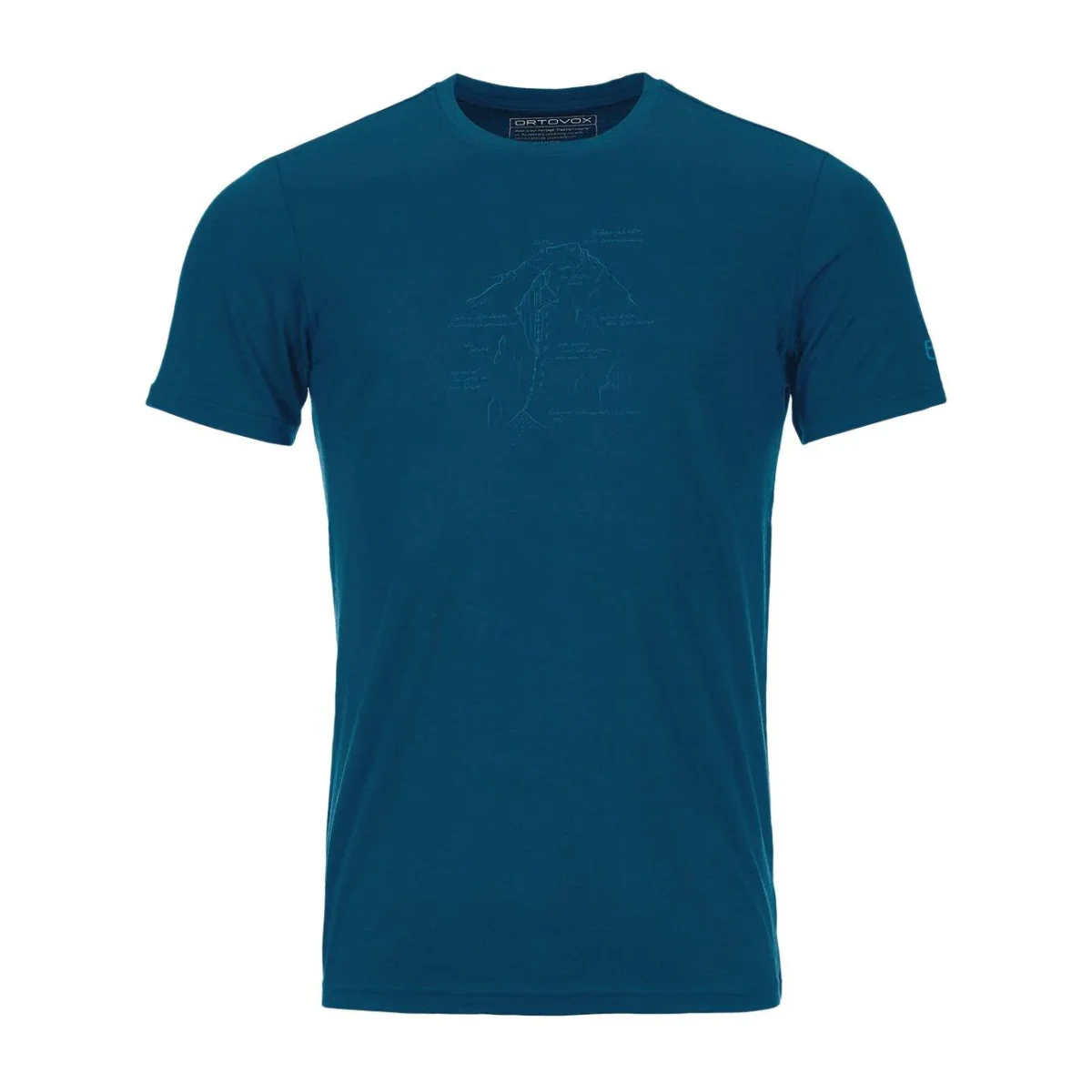 Tshirt 120 Tec Lafatscher Uomo Petrol Blue