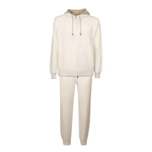 Tuta In Felpa Uomo Offwhite