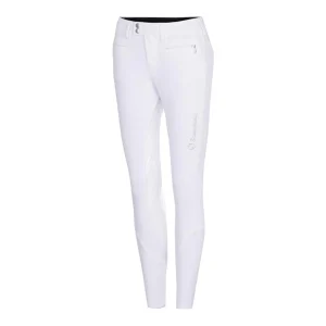 SAMSHIELD Dianewhite Bianco pantaloni da equitazione