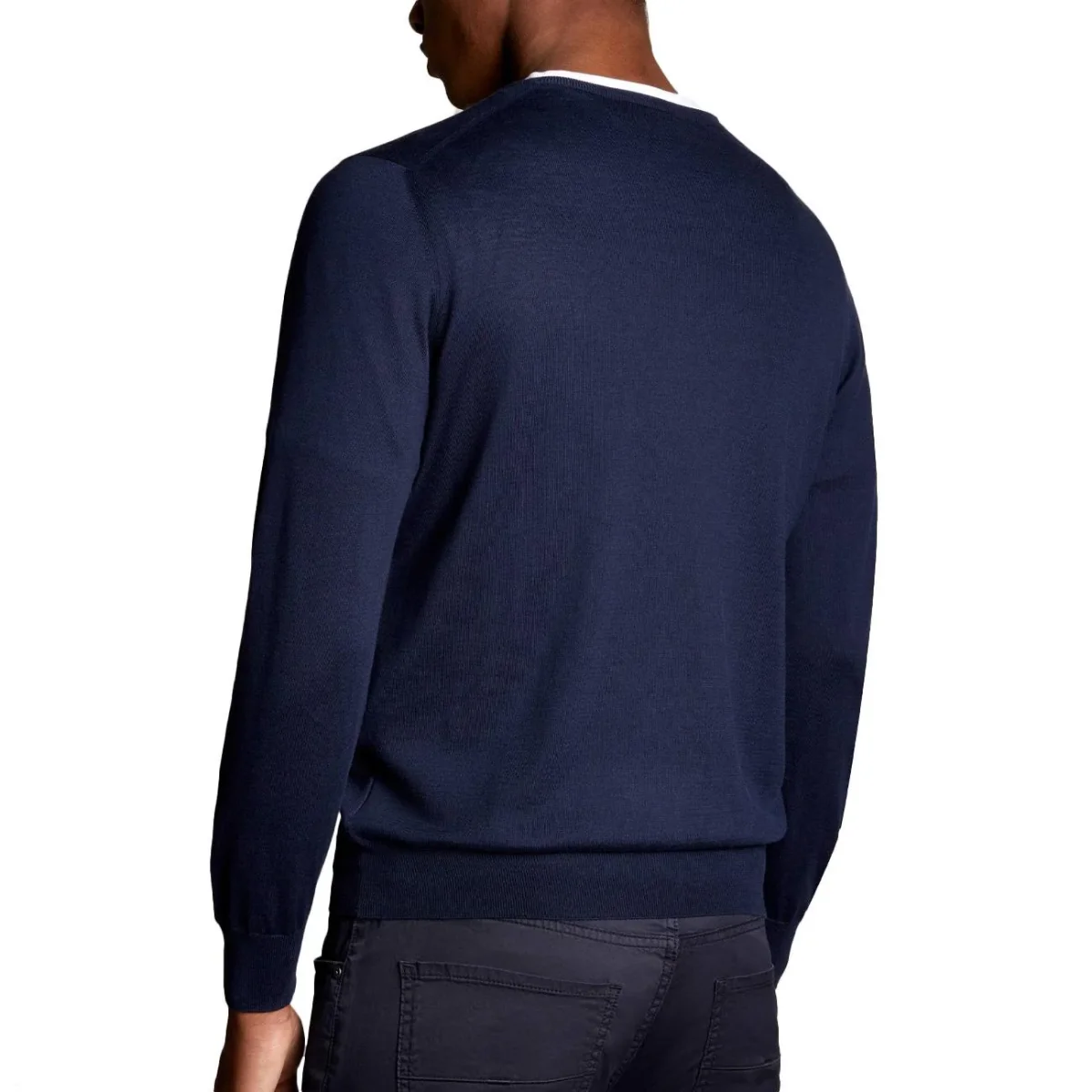 Pull In Maglia Rasata Uomo Blu Navy - immagine 4