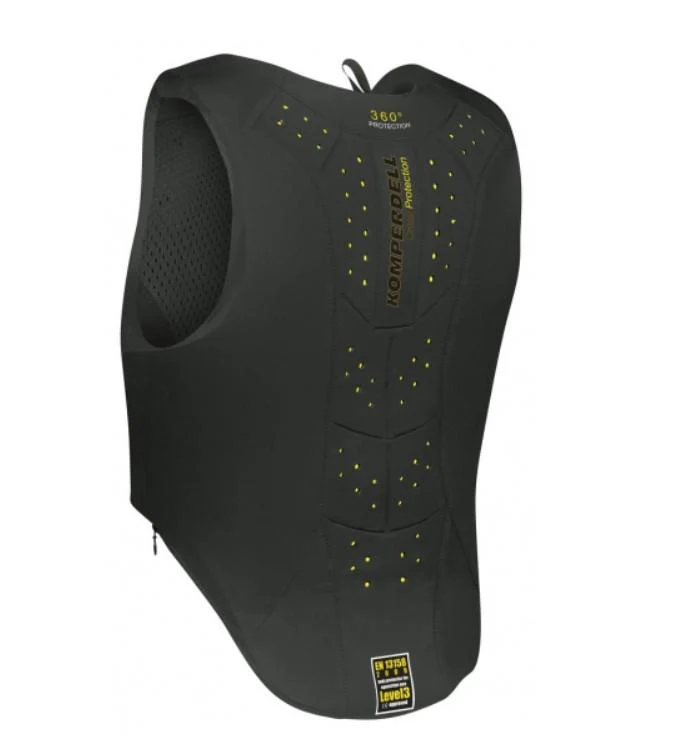 Komperdell Safety Vest Frontzip Junior Nero gilet protettivo livello 3 per equitazione - immagine 3