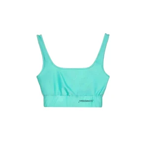 Top Lycra Stampa Donna Verde Menta