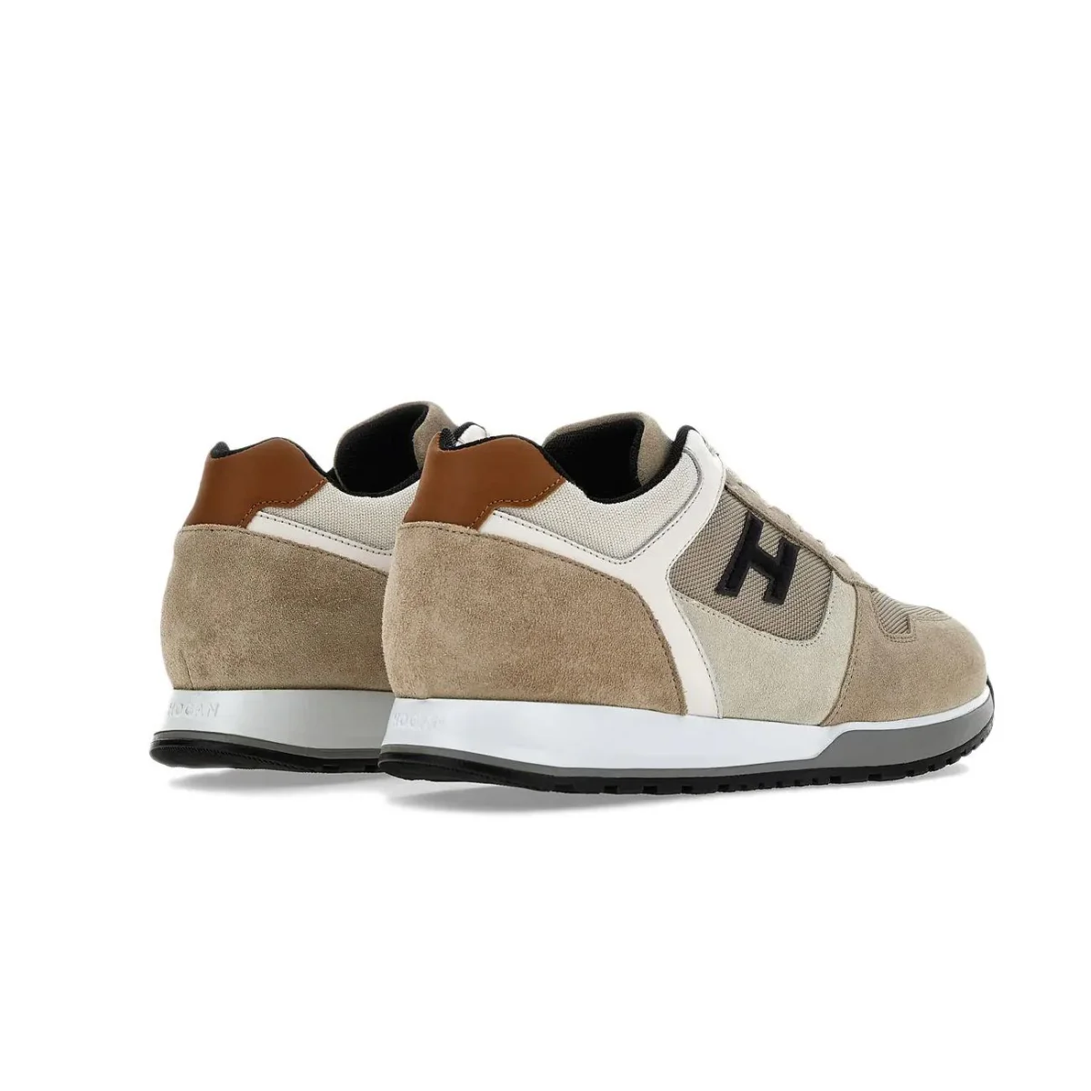 Sneakers H321 Uomo Beige Nero Avorio - immagine 4