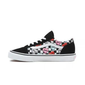 Snekaers Candy Hearts Old Skool Unisex Black True White