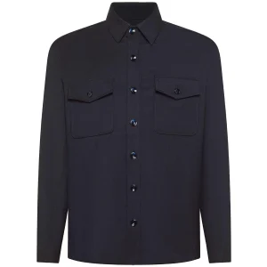 Giacca Osaka Overshirt In Lana Tecnica