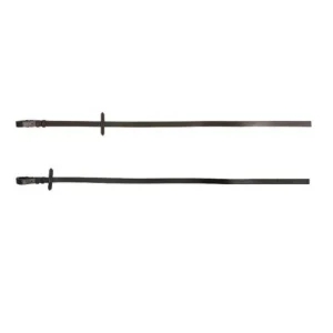 RIDING WORLD Redini Riding World In Pelle Liscia BLACK salvaschiena per sella inglese