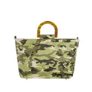 Borsa Asinara Small Tote Camouflage Donna Verde
