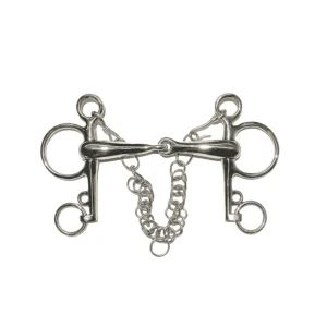 Pelham Spezzato In Due Ad Aste Corte Tattini