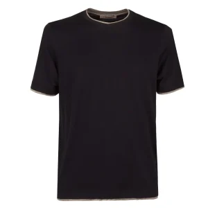 Tshirt Tinta Unita Uomo Blu