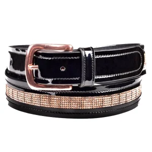 Cintura In Cuoio Con Fibbieria Rose Gold ELT