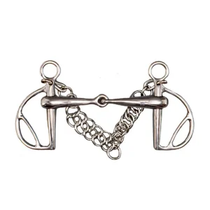 TATTINI MORSO SPAGNOLO SPEZZATO IN 2 CON PASSAREDINI Argento per imboccature speciali