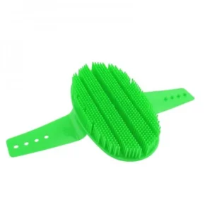 EQUINE HORSE Pin curry comb Verde attrezzatura da scuderia (4604)