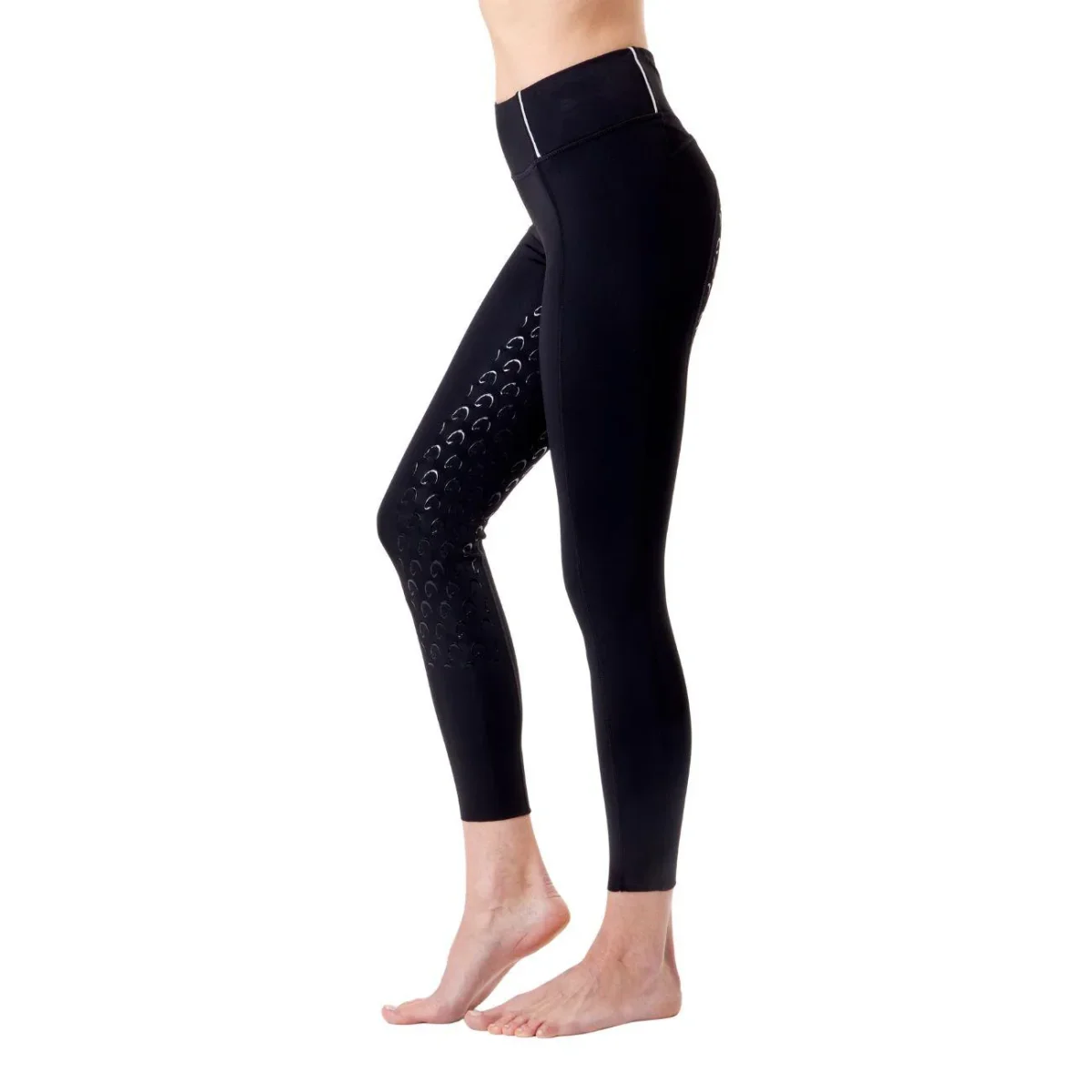 Leggings Da Donna Full Grip Arezzo Mascheroni Nero/Argento - immagine 5