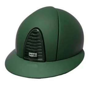 Cap Kep Italia Cromo 2.0 Texile Verde Jaguard Con Cinturino Nero Fronte Camoscio e Visiera Polo