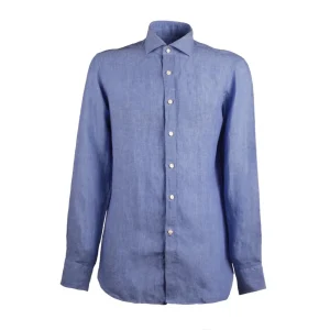 Camicia Collo Francese Uomo Jeans